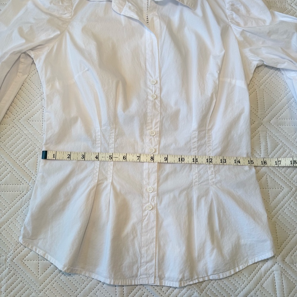 French Connection White Button Down Size Small - image 8